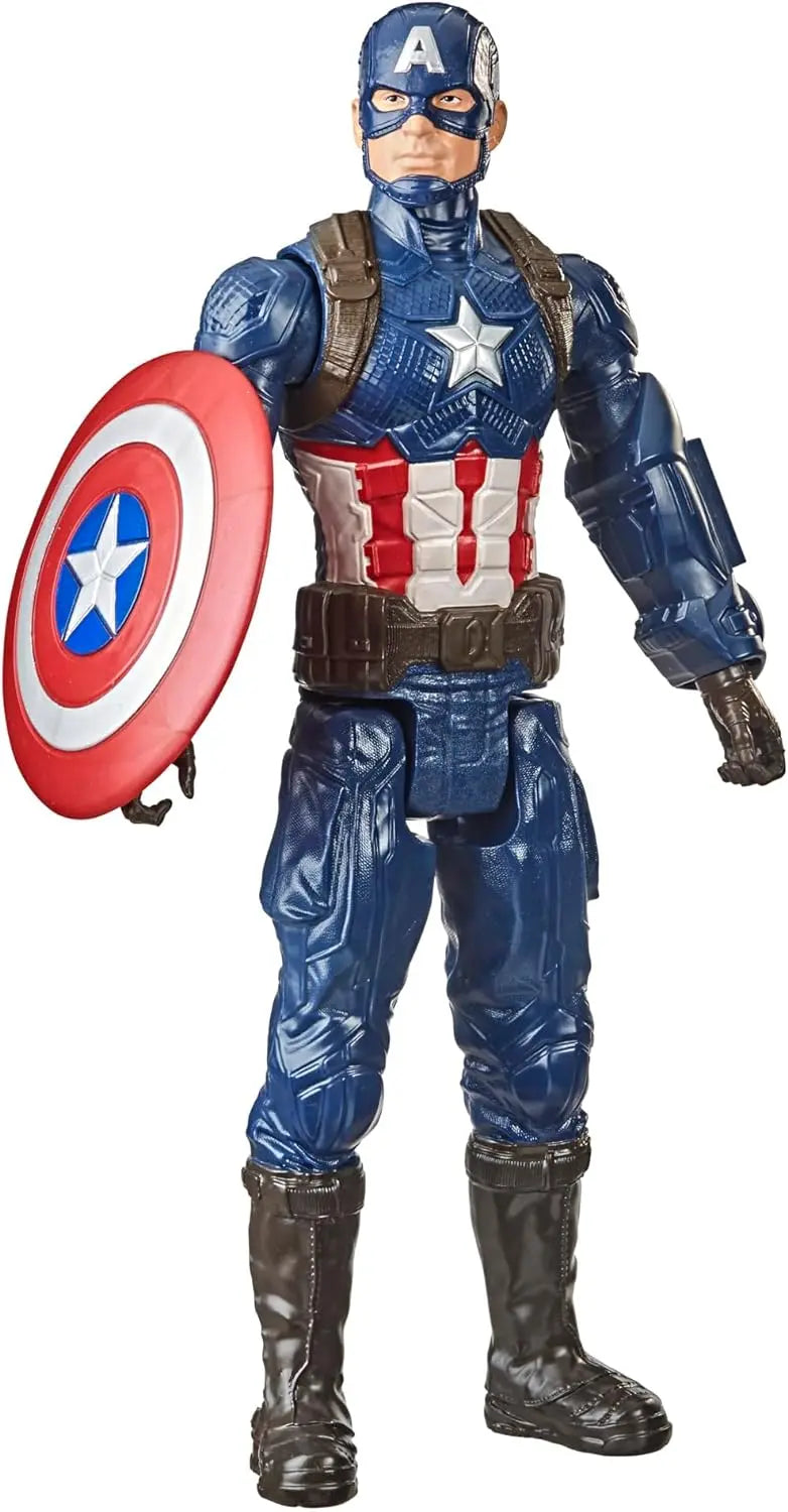 Figurines jouets Marvel Hasbro F1342 Titan Hero Series, Multicolore, Figurine à Collectionner Captain America de 30 cm, Jouet pour Enfants à partir de 4 Ans Avengers