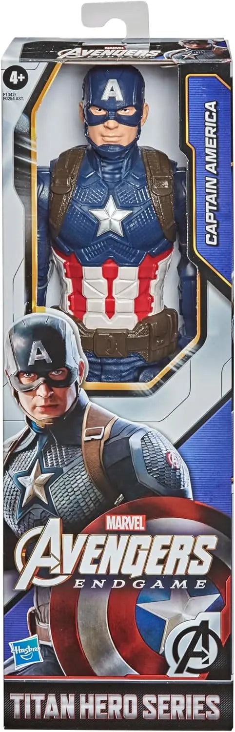 Figurines jouets Marvel Hasbro F1342 Titan Hero Series, Multicolore, Figurine à Collectionner Captain America de 30 cm, Jouet pour Enfants à partir de 4 Ans Avengers