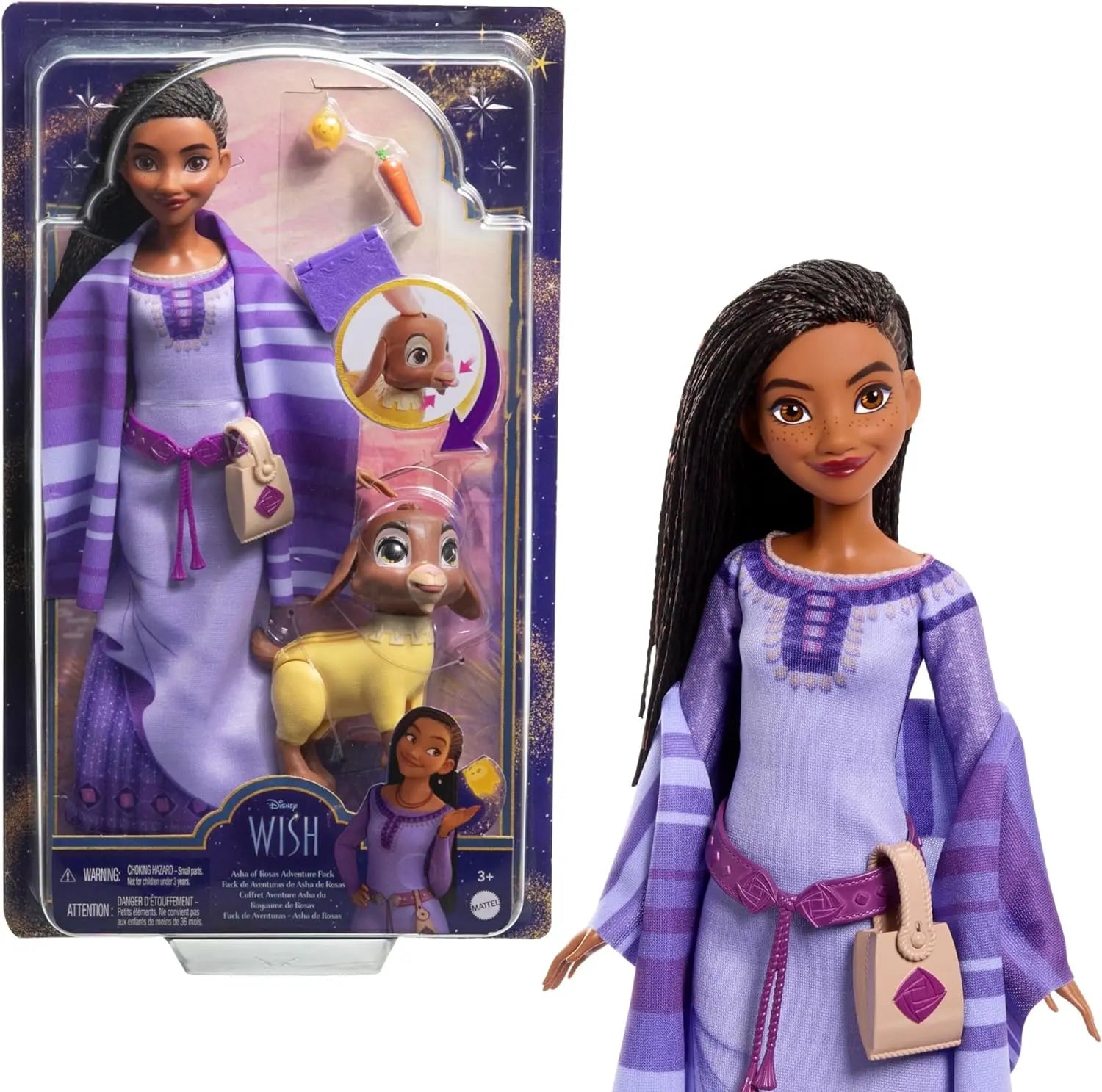 jouets Mattel Coffret Poupée Asha Voyage Disney