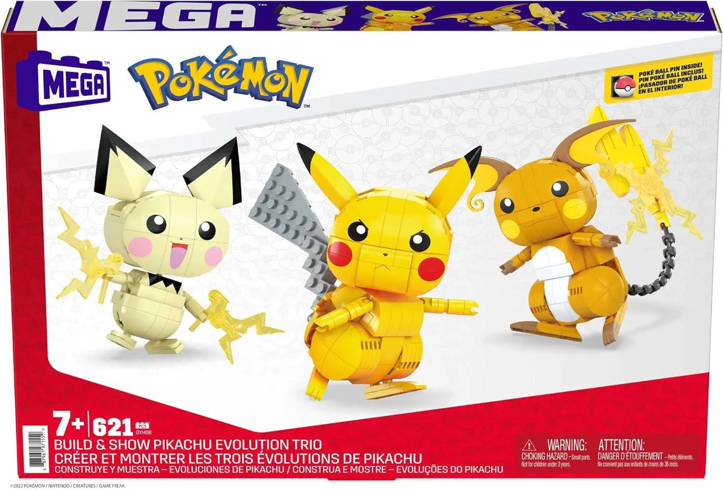 jouet pour enfant Mattel Mega Pokémon – Coffret Évolution Magicarpe lego