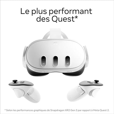 réalité Meta Quest 3 128Gb — Réalité mixte révolutionnaire — Performances spectaculaires — Pack Asgards Oculus
