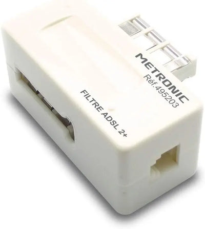 prise filtre ADSL Metronic 495203 Filtre ADSL 2+ Prise RJ11 24 Mpbs metronic