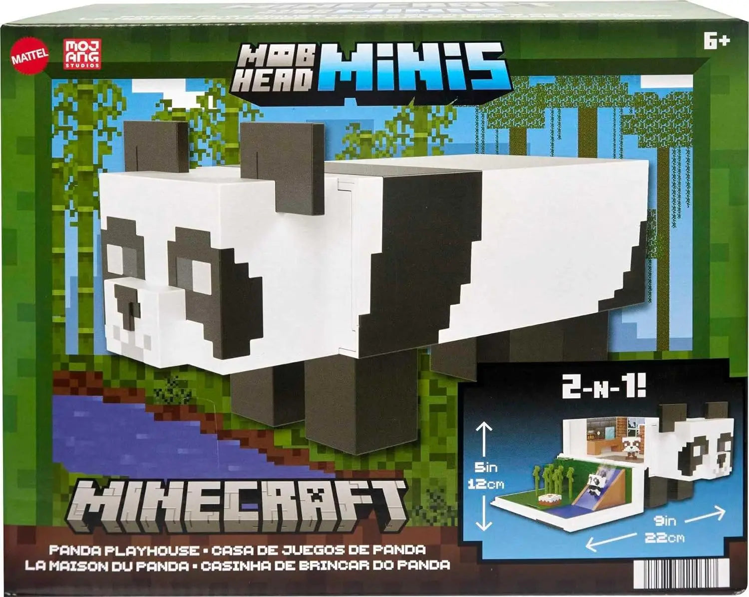 jouet Minecraft Playset Mob Head Minis La Maison du Panda Ferocity