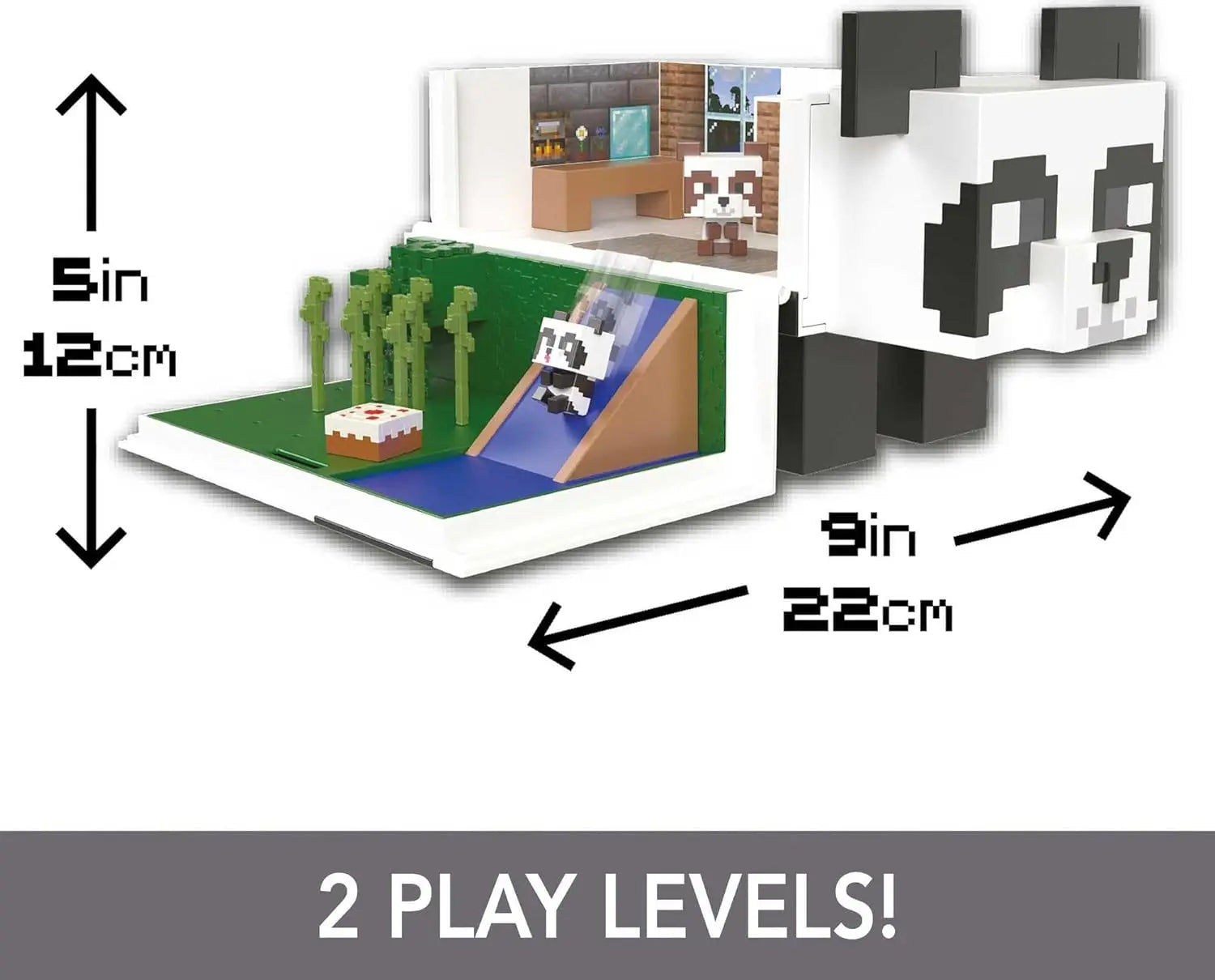 jouet Minecraft Playset Mob Head Minis La Maison du Panda Ferocity