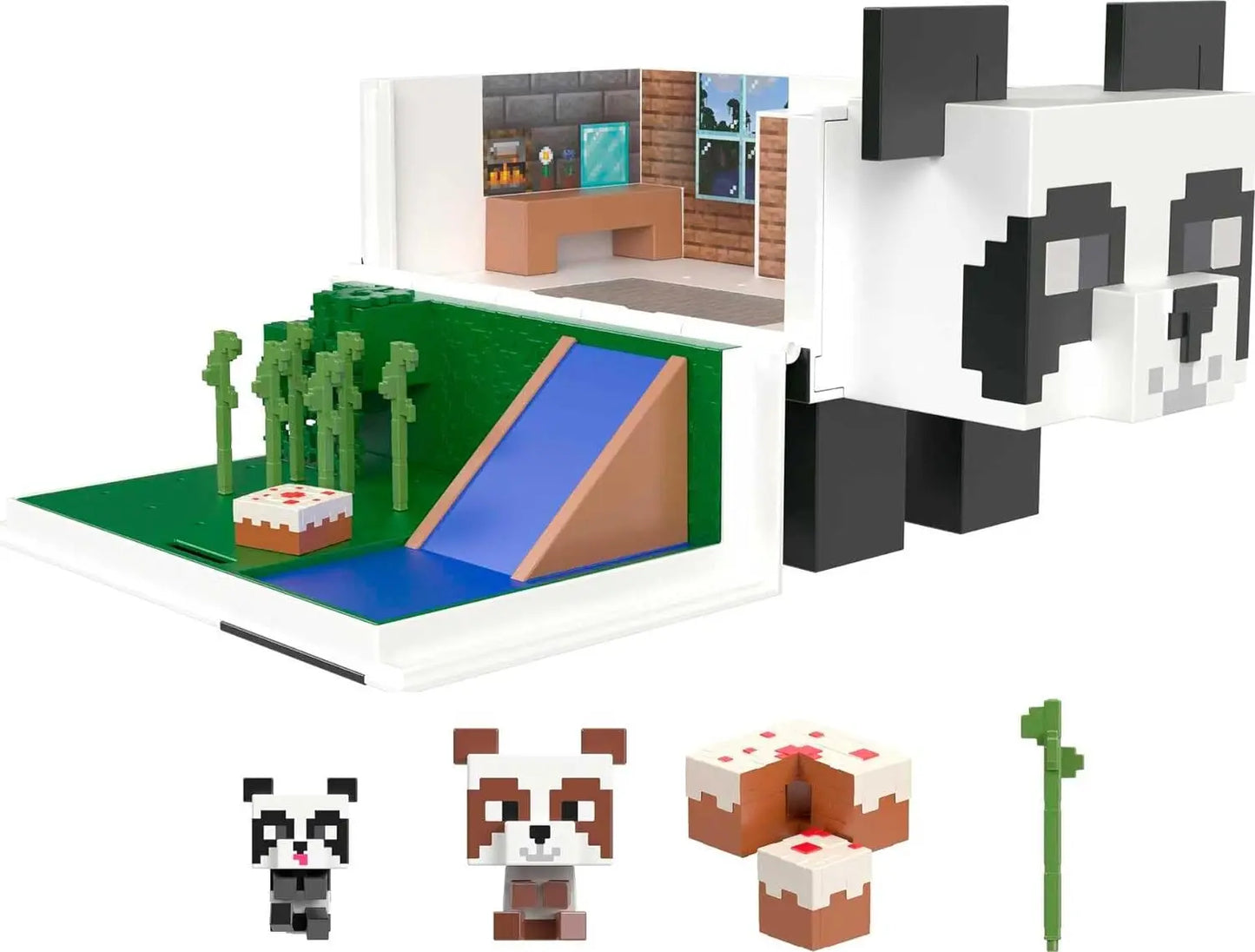 jouet Minecraft Playset Mob Head Minis La Maison du Panda Ferocity