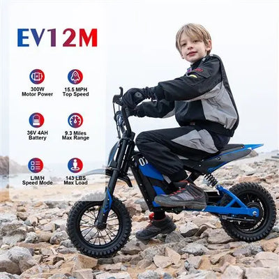 jouet Minimoto Électrique Enfant 300w Kiddiz 24v - Bleu Injusa