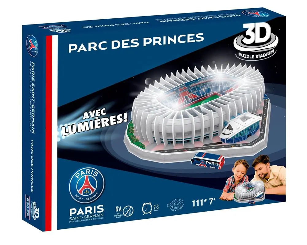 Jeux pour enfant Modèle 3D du célèbre stade Parc des Princes de Paris Saint-Germain en briques de construction, jouet éducatif et souvenir pour fans de football fnac