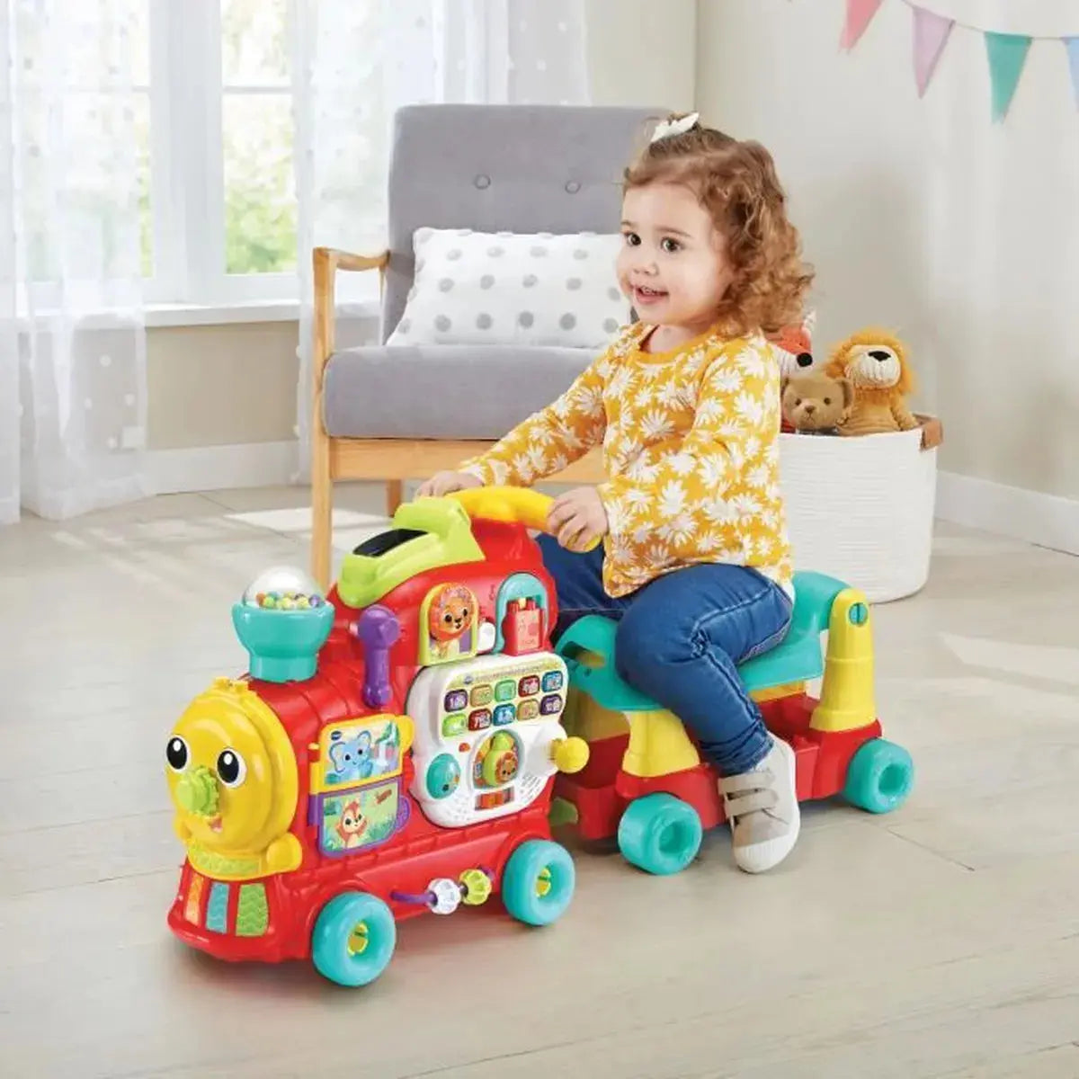 Vtech trotteur train sales