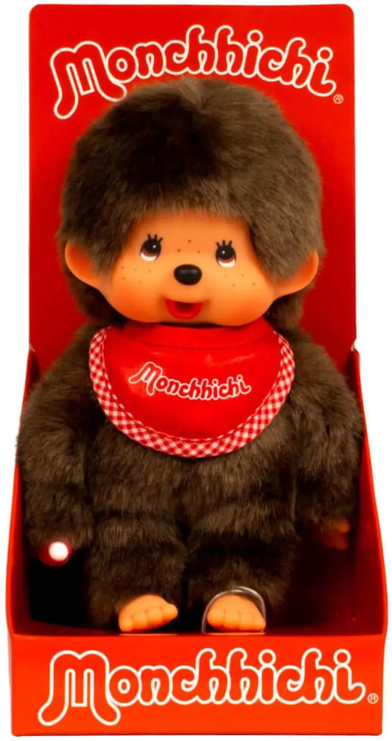 jouet pour enfant Monchhichi Garçon Bavoir Rouge 20 cm Monchhichi