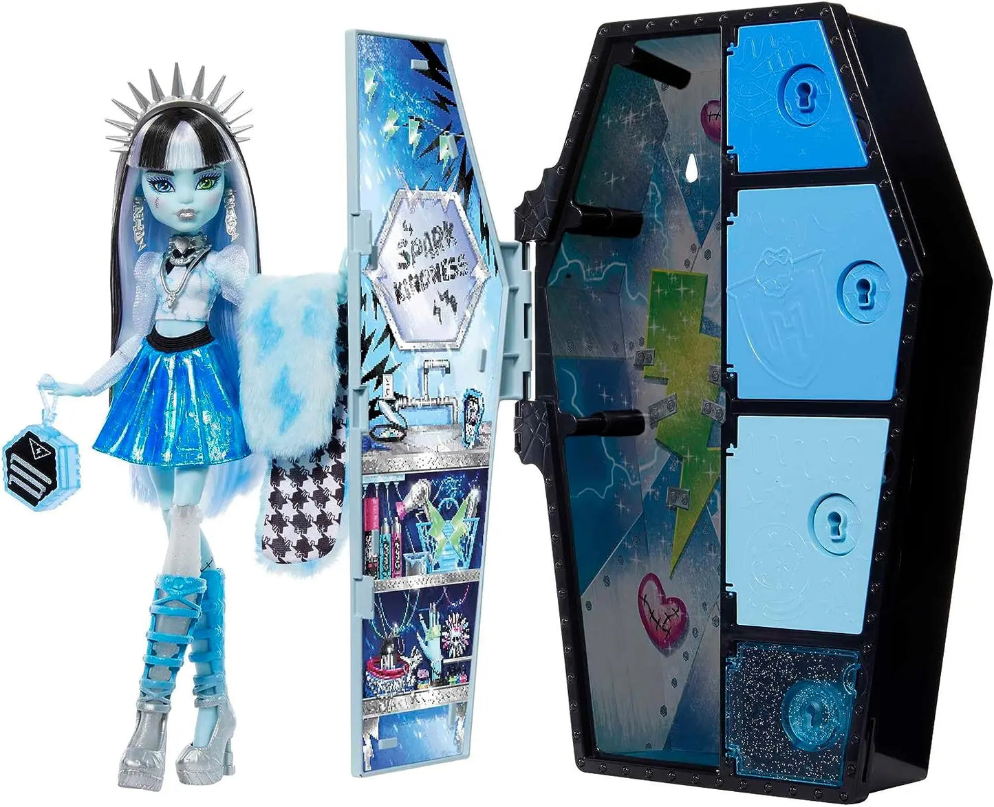 jouet pour enfant Monster High Casier Secrets Frankie Stein Moose