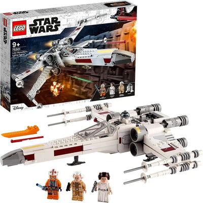 LEGO 75301 Star Wars Le X-Wing Fighter de Luke Skywalker, Jouet Vaisseau Spatial, Figurines, Princesse Leia, Droïde R2-D2, Idée Cadeau Enfants 9 Ans SKYN