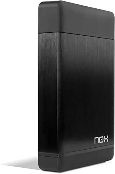 NOX Lite 3.5 -NXLITEHDD35- Boîtier externe pour disques durs SATA jusqu'à 10 To, USB 3.0, Plug&Play, matériau léger et compact, compatible avec toutes les versions de Windows, couleur noire Scholl
