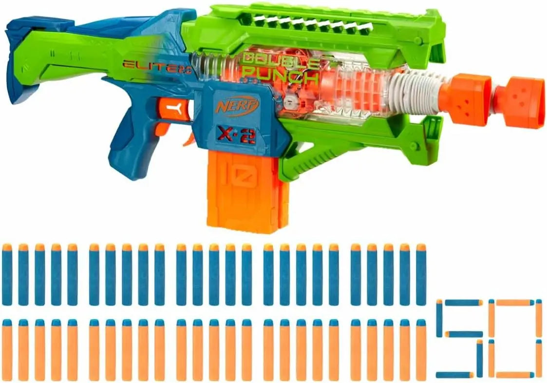 Pistolet d'arrosage Nerf Elite 2.0 Double Punch Tecin.fr