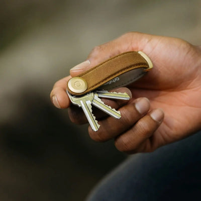 Orbitkey - 2.0 - Organisateur de clés - Toile cirée - Sable doré - Porte-clés TECIN HOLDING
