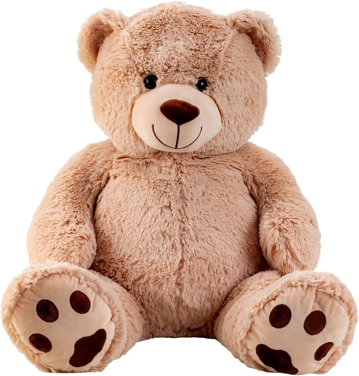 peluches Ours en Peluche géant Ours en Peluche Xxl 100 cm de Hauteur Velours Doux Brun foncé à Aimer king jouet