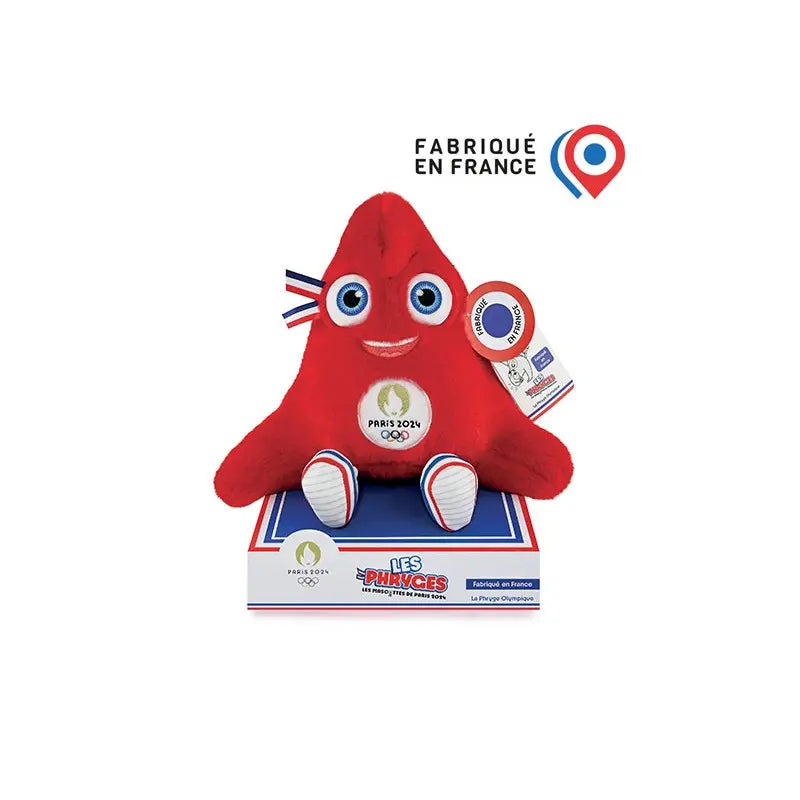 jouet PELUCHE MASCOTTE JO PARIS 2024 ARTICULÉE - MADE IN FRANCE Les Phryges