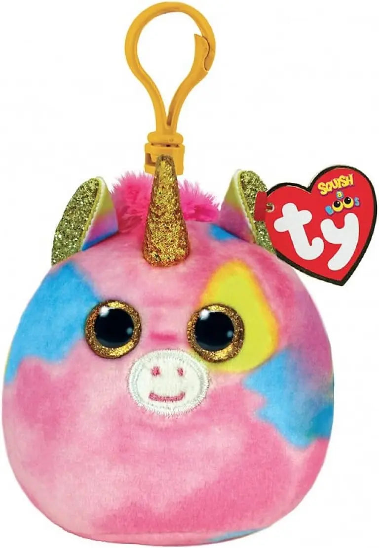 peluches PELUCHE TY - PORTE CLÉ - FANTASIA LA LICORNE Bandai