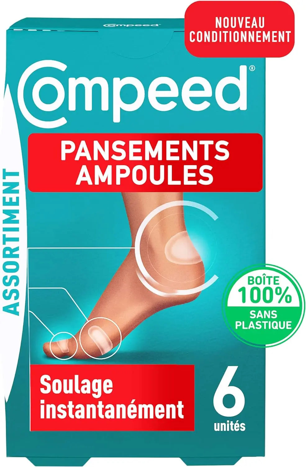 Préservatifs Pansement ampoule COMPEED la boîte de 6 pansements durex