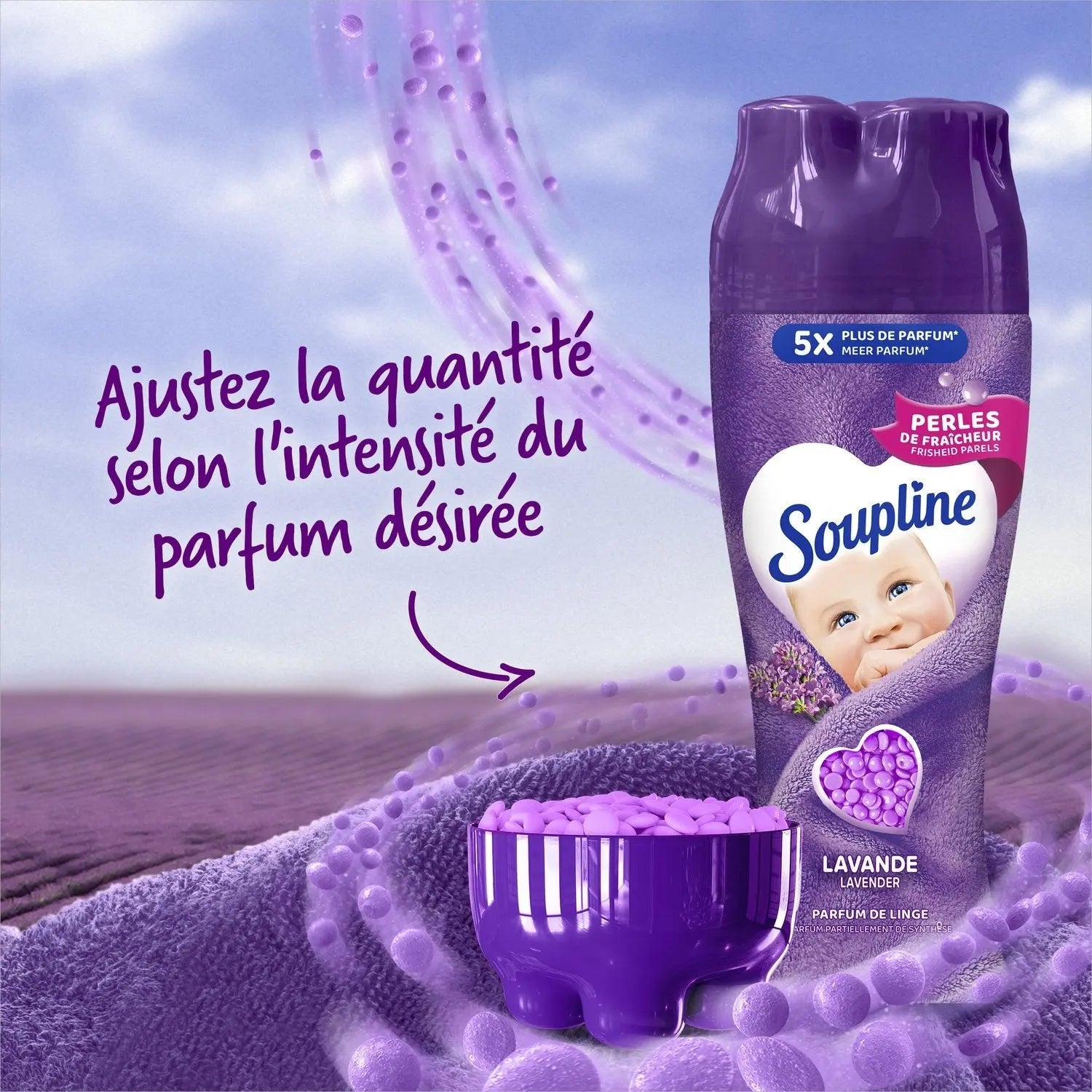 Linge Parfum de Linge Perles Lavande SOUPLINE Soupline