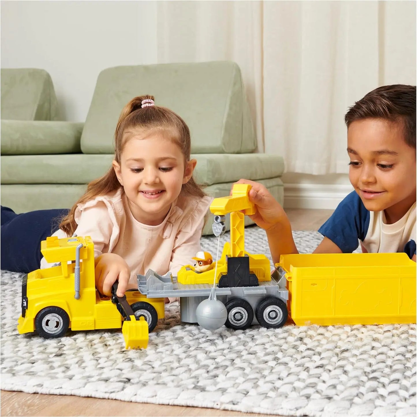 Jouetq pour enfant Paw Patrol Rubble 2-in-1 Transforming X-Treme Truck With Excavator Paw Patrol