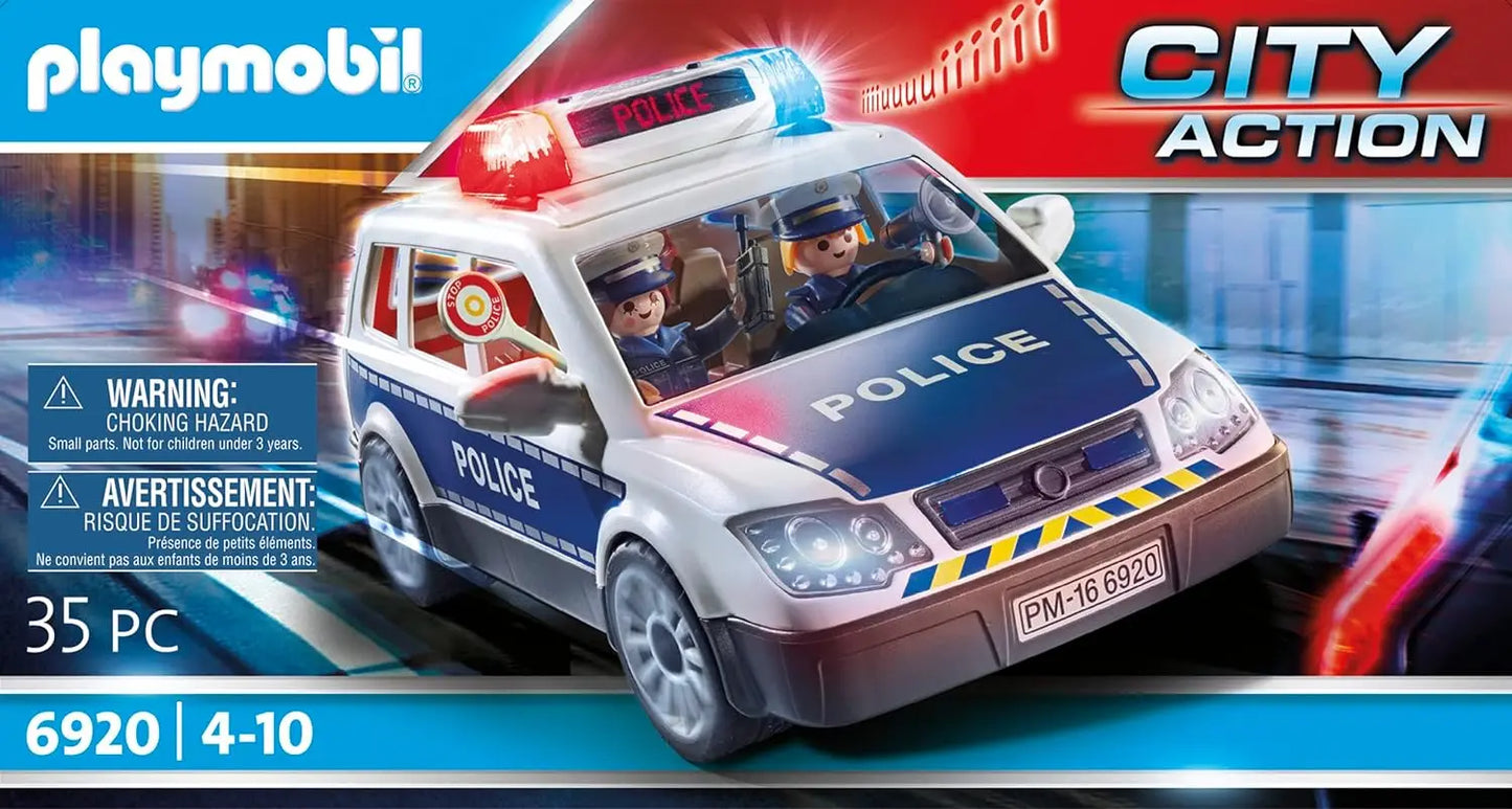 playmobil Playmobil 6920 Voiture de policiers avec gyrophare et sirène PLAYMOBIL