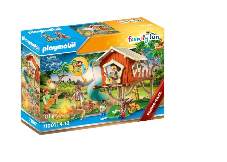 jouet Playmobil 71001 Cabane dans les arbres et toboggan lego