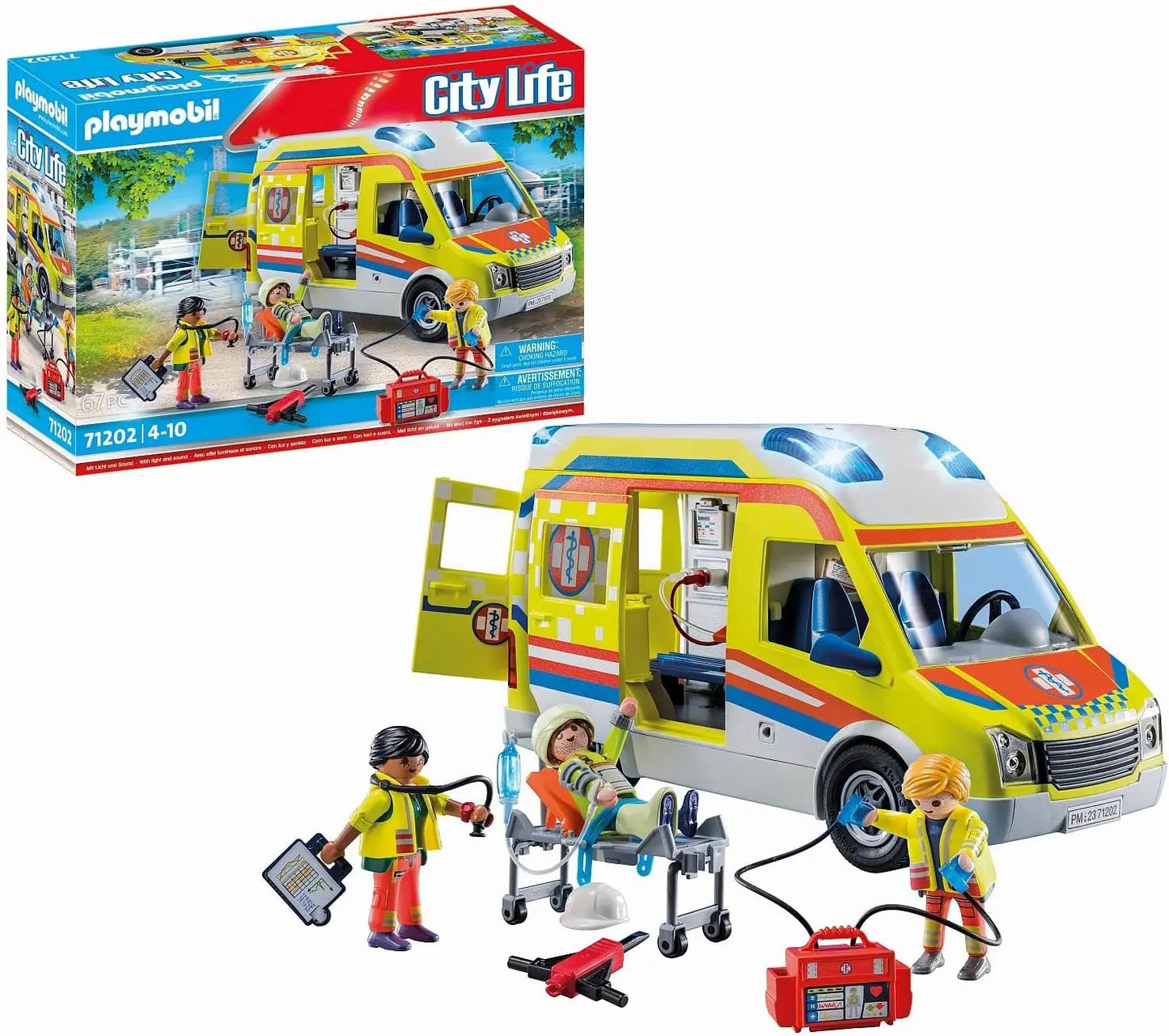 jouet Playmobil 71202 Ambulance avec effets lumineux et sonore playmobil