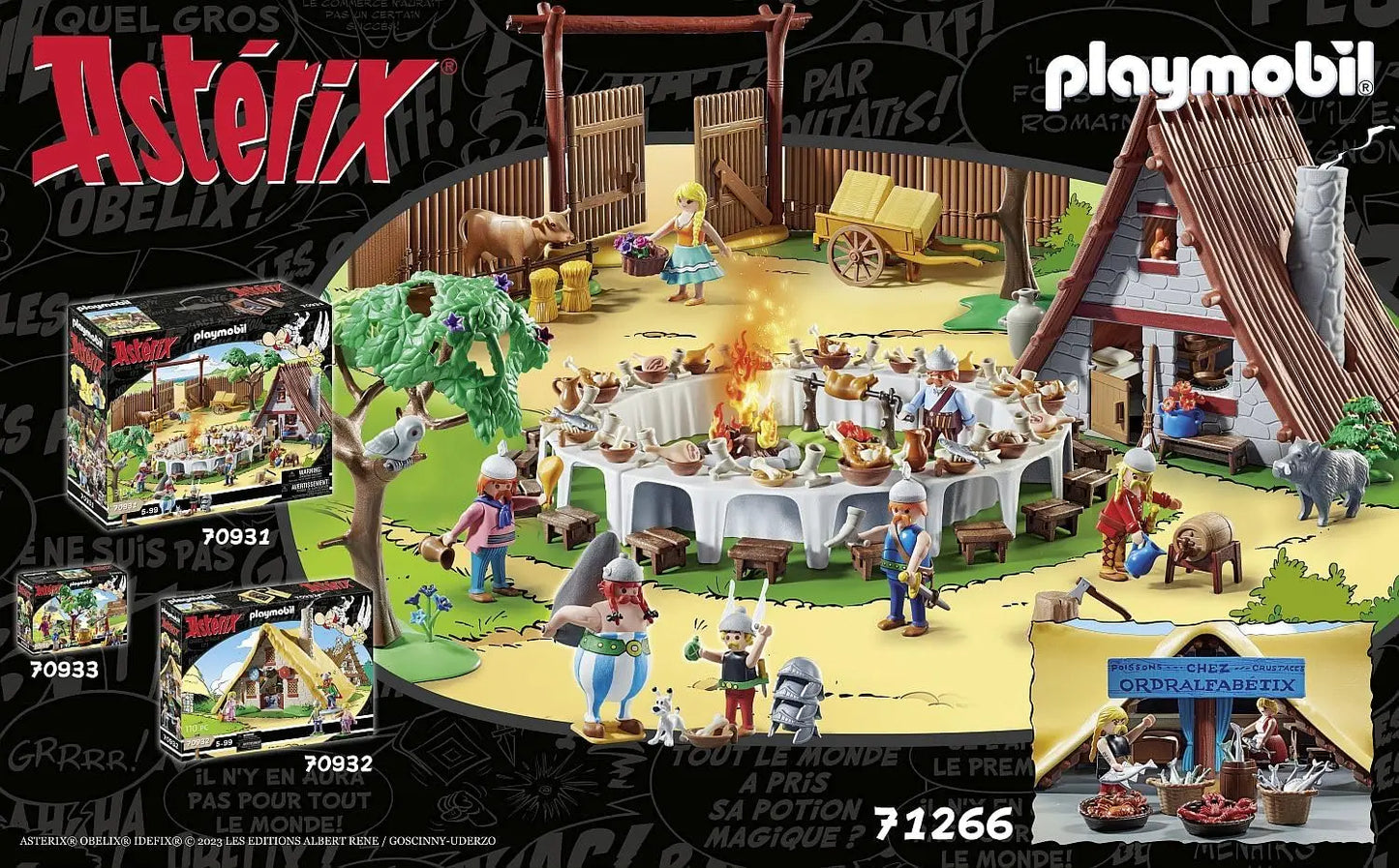 jouet pour enfant Playmobil 71266 Hutte d'Ordralfabetix Astérix LEGO