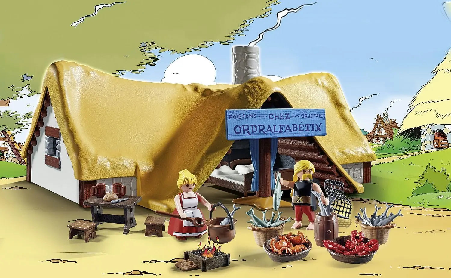 jouet pour enfant Playmobil 71266 Hutte d'Ordralfabetix Astérix LEGO