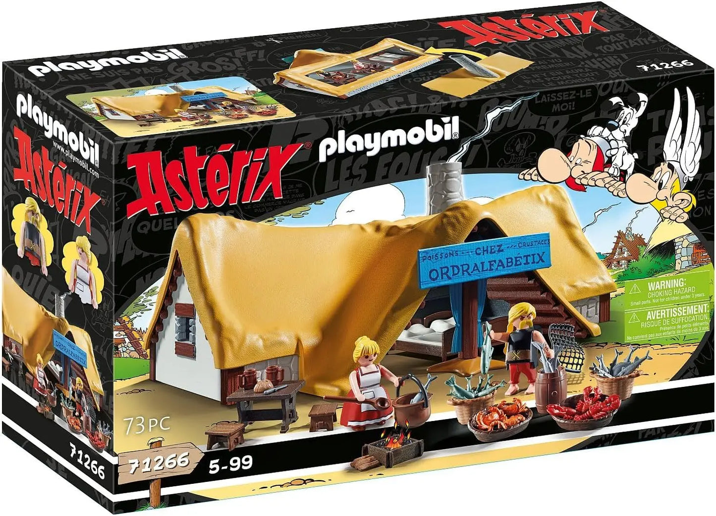 jouet pour enfant Playmobil 71266 Hutte d'Ordralfabetix Astérix LEGO