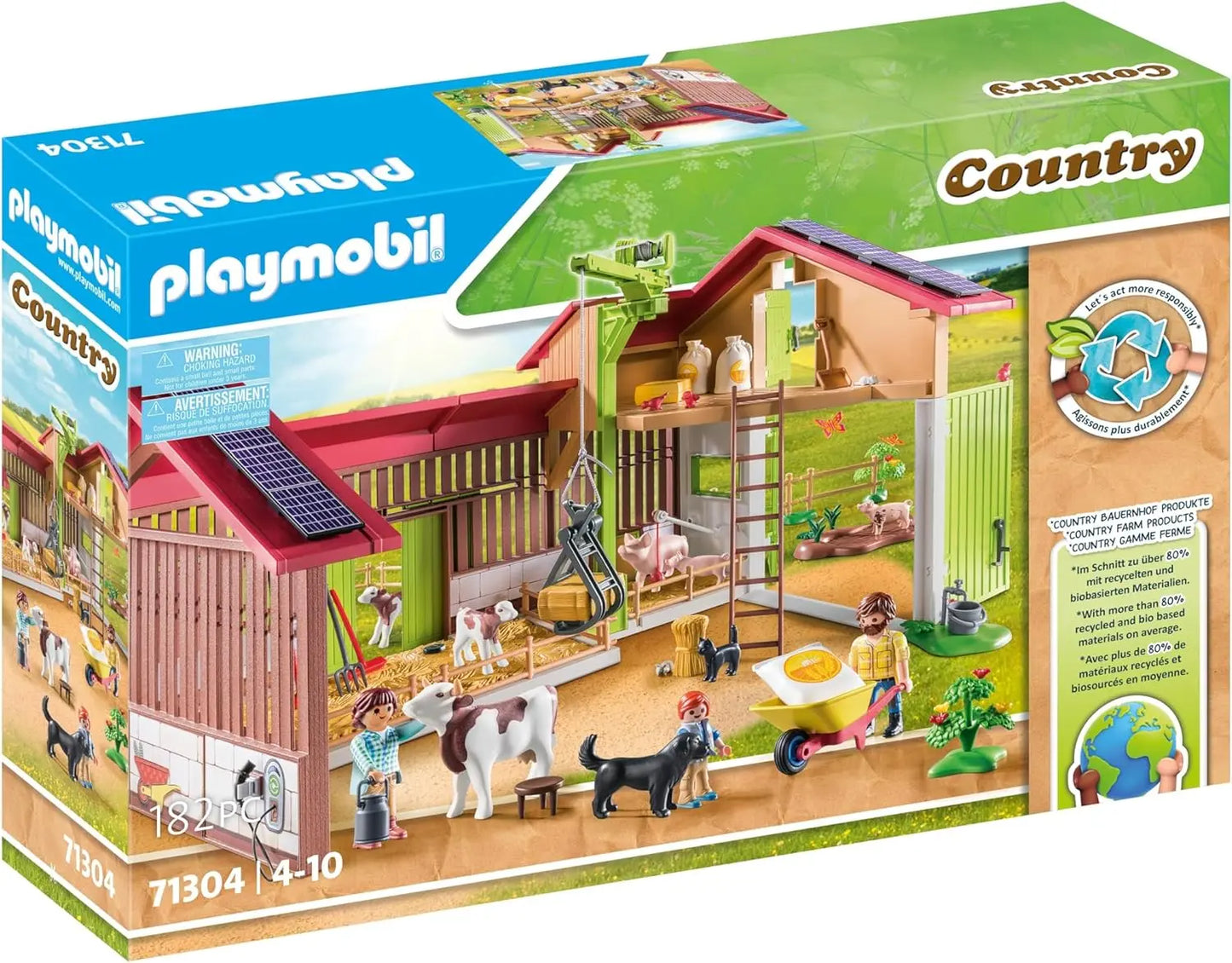 playmobil Playmobil 71304 Ferme avec panneaux solaires PLAYMOBIL