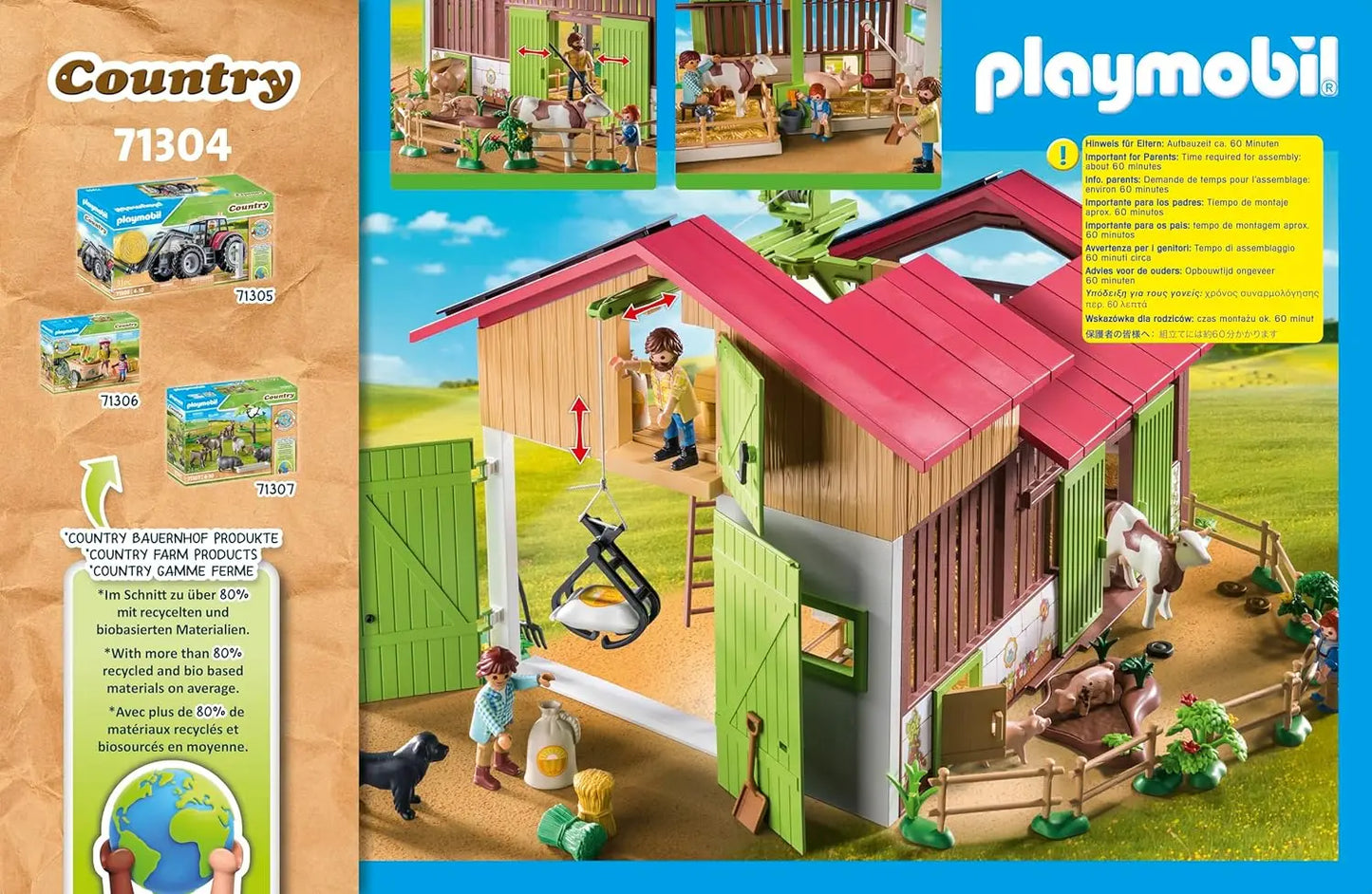 playmobil Playmobil 71304 Ferme avec panneaux solaires PLAYMOBIL