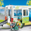 jouet Playmobil 71329 Bus Scolaire - City Life - avec Trois Personnages, Un Bus Scolaire avec Le Toit Amovible, Un Fauteuil Roulant, des Sacs à Dos et des Accessoires - Dès 4 Ans playmobil