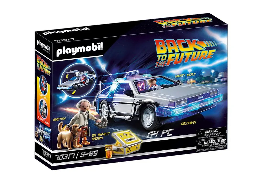 jouet Playmobil Retour vers le Futur 70317 DeLorean 64 pièces playmobil