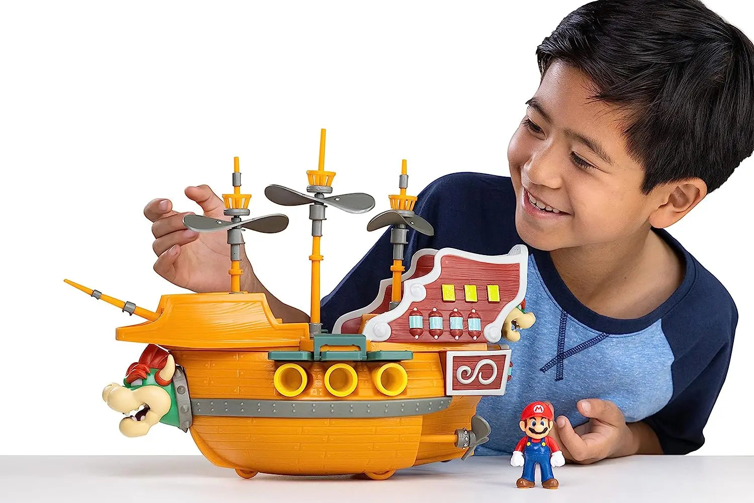 jouet pour enfant Playset Super Mario Jakks Pacific Bâteau de Bowser Funko