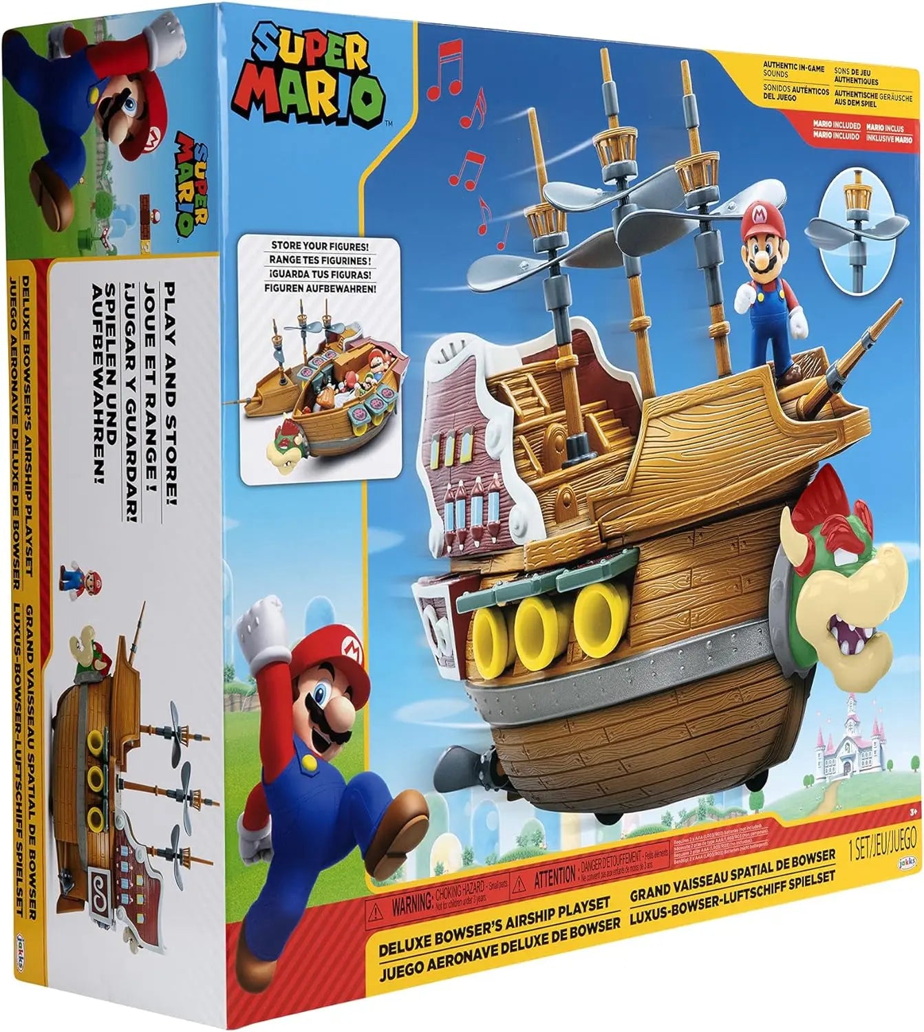 jouet pour enfant Playset Super Mario Jakks Pacific Bâteau de Bowser Funko