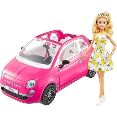 jouet Poupée Barbie Fiat 500 Cdiscount