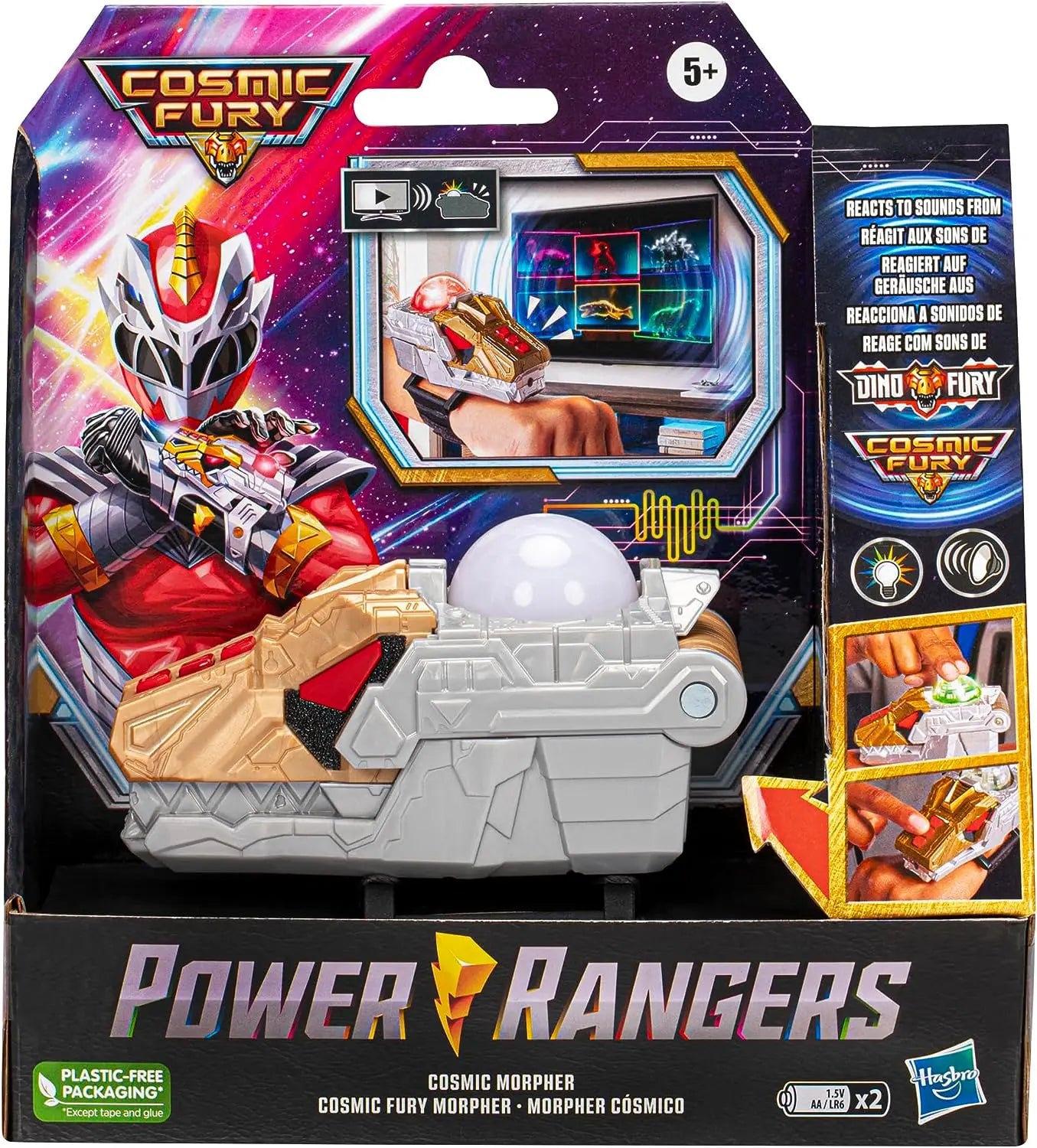 jouets pour enfant Power Rangers PRG Woodland, ‎5 ans et plus, inclus Cosmic Morpher et instructions Hasbro