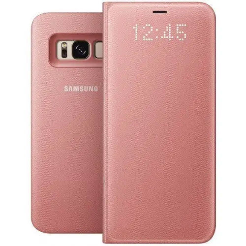 Protection pour téléphone mobile Samsung LED view cover ( Rose  )  Samsung Galaxy S8 Samsung