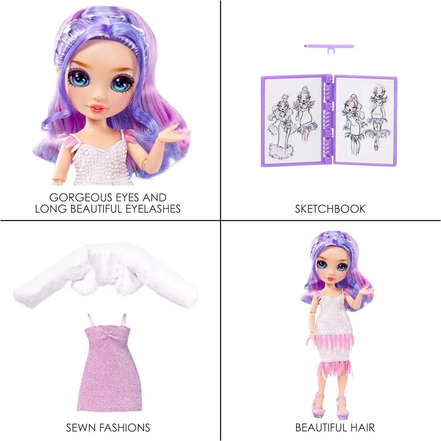 jouet Rainbow High Fashion Doll Violet Willow Rainbow high