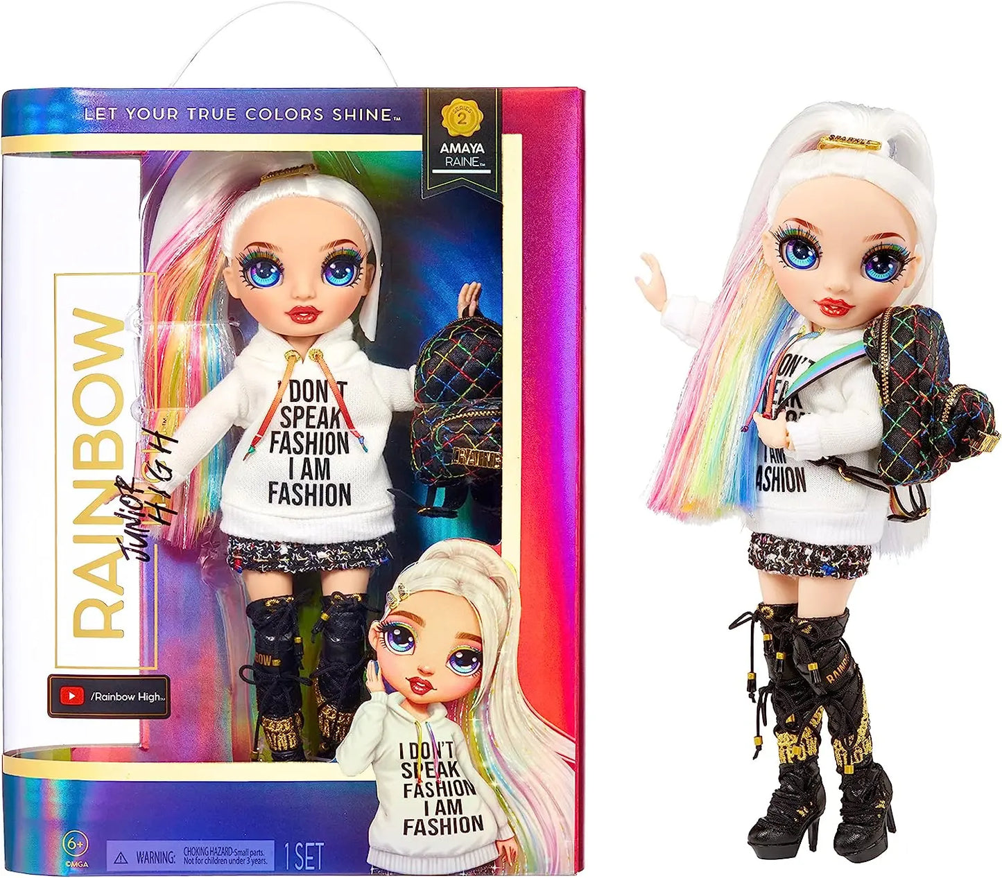 Jouetq pour enfant Rainbow High Junior High Poupée Mannequin Série 2 Amaya Rainbow high