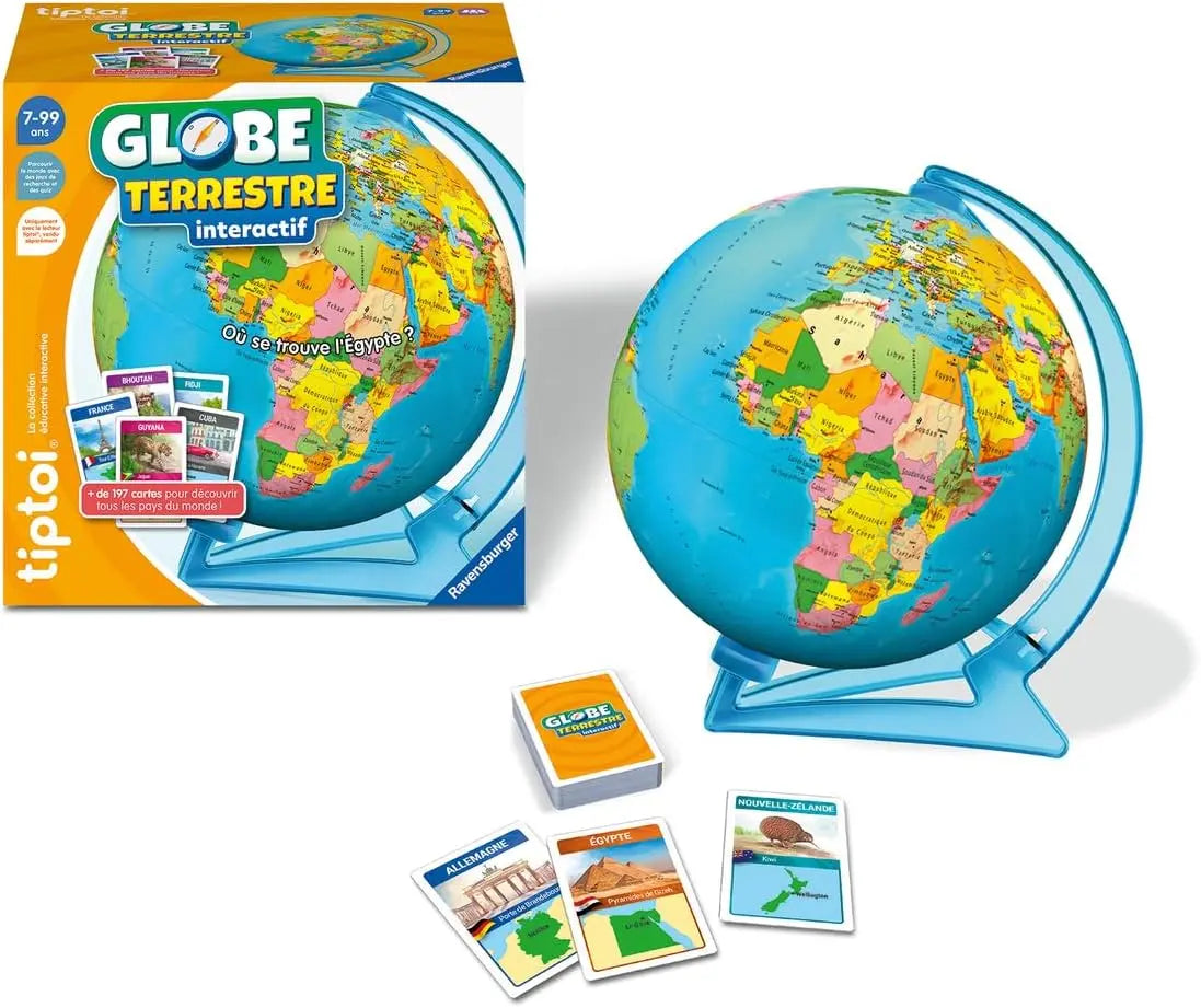 jeu éducatif Ravensburger tiptoi Globe terrestre interactif Ravensburger