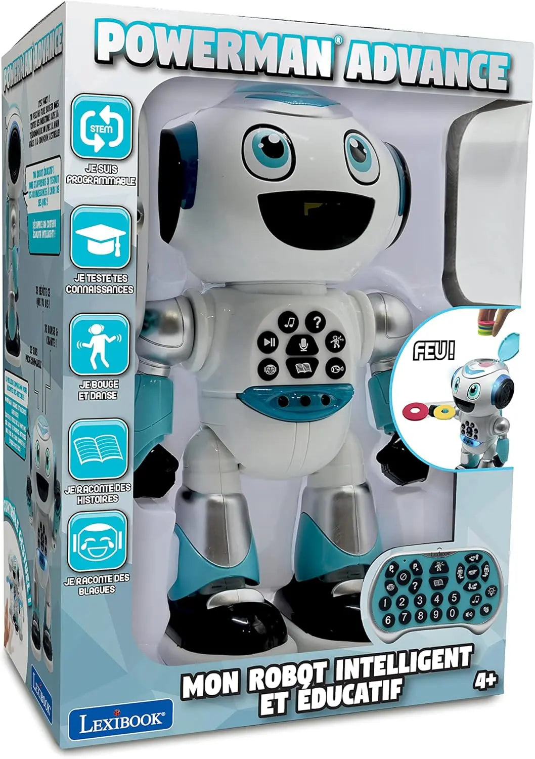 robot pour enfant Robot Programmable Powerman Advance Lexibook Quiz LEXIBOOK