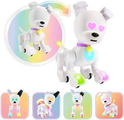 jouet pour enfant Robot chien interactif Lansay Dog-E Blanc HAIBOXING