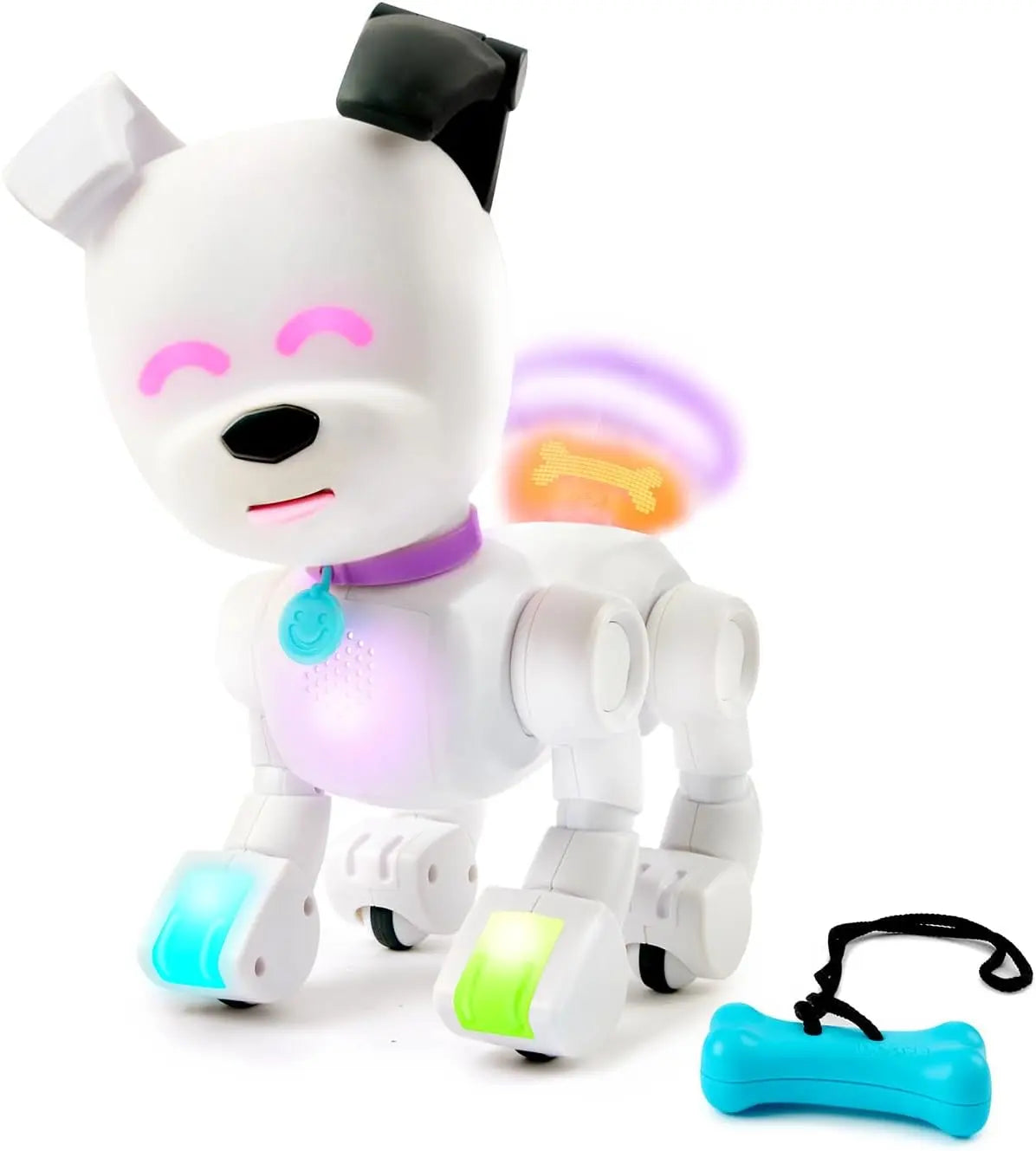 jouet pour enfant Robot chien interactif Lansay Dog-E Blanc HAIBOXING