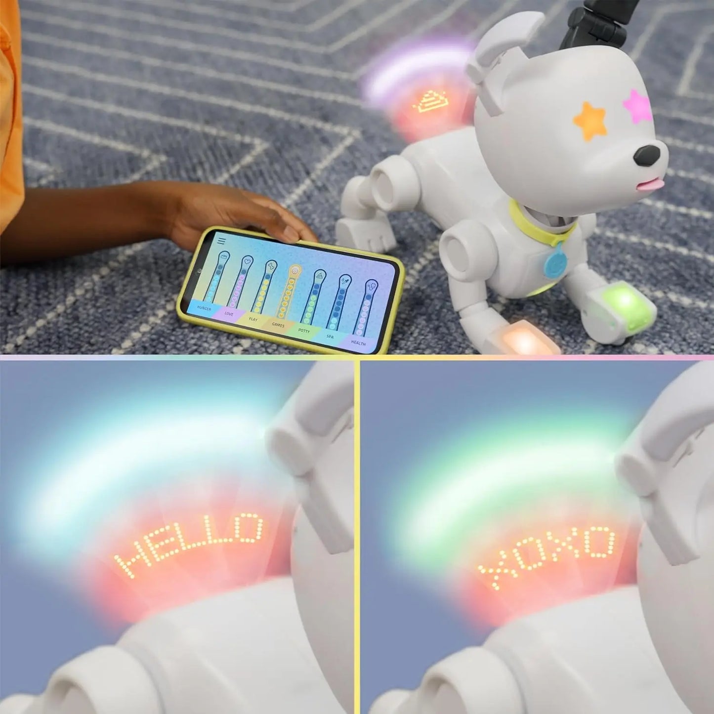 jouet pour enfant Robot chien interactif Lansay Dog-E Blanc HAIBOXING