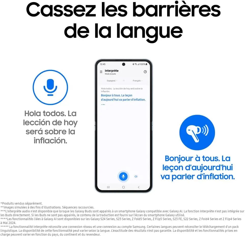 Samsung Galaxy Buds3 Headset True Wireless Stereo (TWS) In-ear Calls/Music USB Type-C Bluetooth Silver SAMSUNG