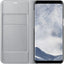Phone Case Samsung LED View Cover  - Étui à rabat pour téléphone portable - argent - pour Galaxy S8 Samsung
