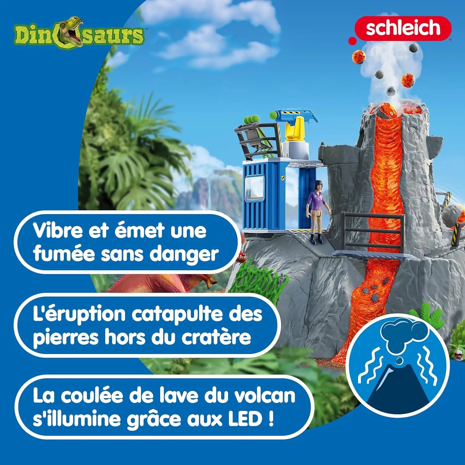 Jouetq pour enfant Schleich Expédition au grand volcan Schleich