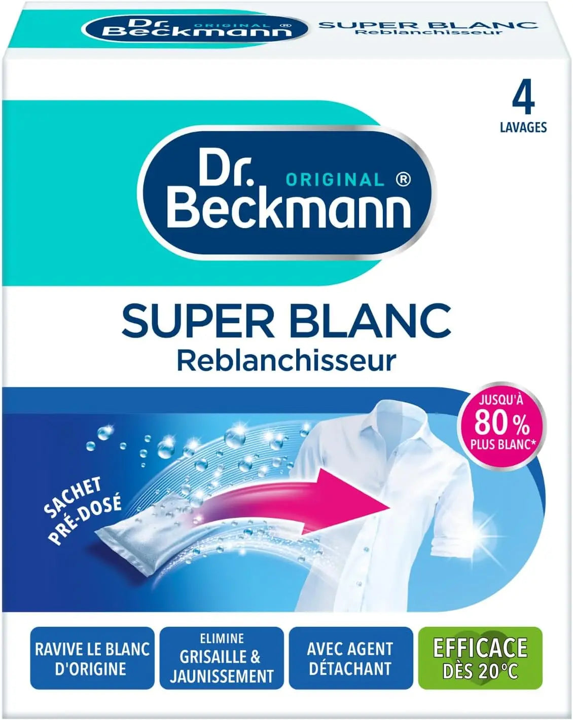hygiene Super White & Oxi - 5 sachets - élimine les taches K2r
